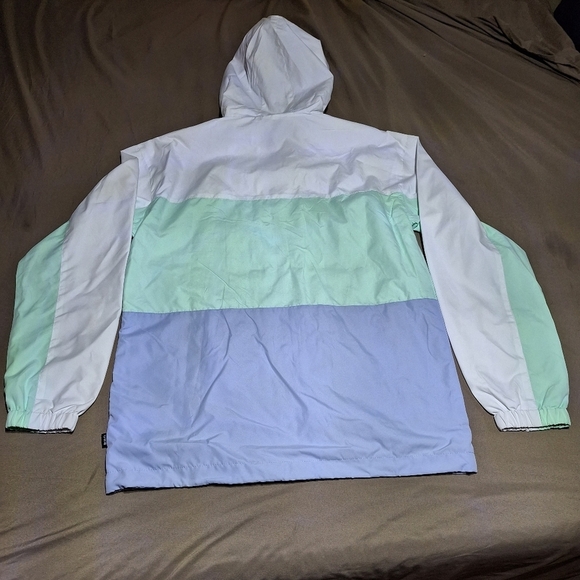 CSG men's small pastel colorblock hooded windbreaker NWT. Fall,Spring, Lightweig - Picture 8 of 8